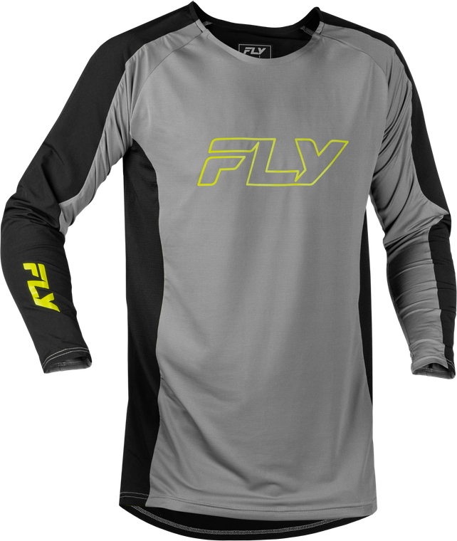 Fly Racing - Patrol Elite Jersey Grey/black/hi-vis Lg - 380-761L