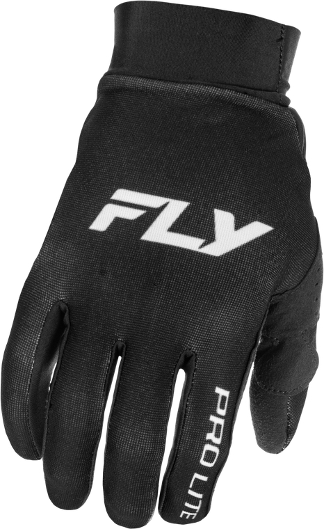 Fly Racing - Pro Lite Gloves Black/white Lg - 379-040L
