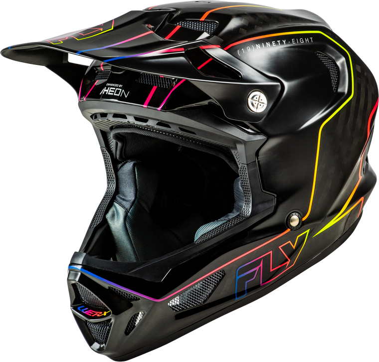 Fly Racing - Werx-r Flow Carbon Helmet Black Carbon/black/multi Md - 73-9233M