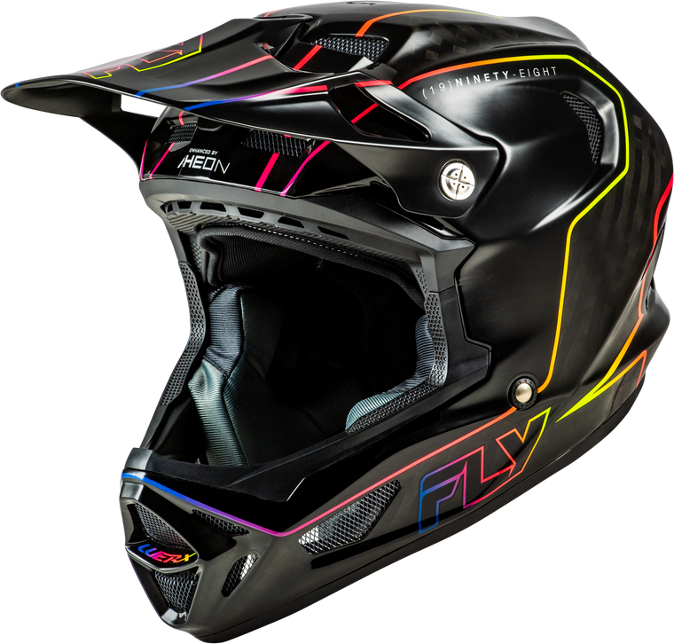 Fly Racing - Werx-r Flow Carbon Helmet Black Carbon/black/multi Sm - 73-9233S