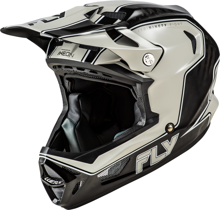 Fly Racing - Werx-r Flow Carbon Helmet Black Carbon/grey Md - 73-9230M