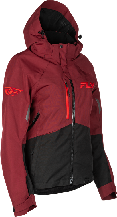 Fly Racing - Women's Carbon Jacket Merlot/red 3x - 470-52113X