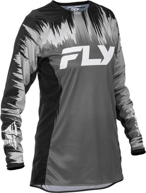 Fly Racing - Women's Lite Jersey Black/grey/white Lg - 379-620L