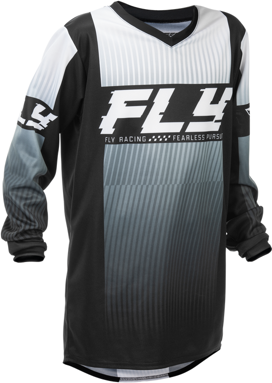 Fly Racing - Youth F-16 Jersey Black/white Yl - 379-220YL