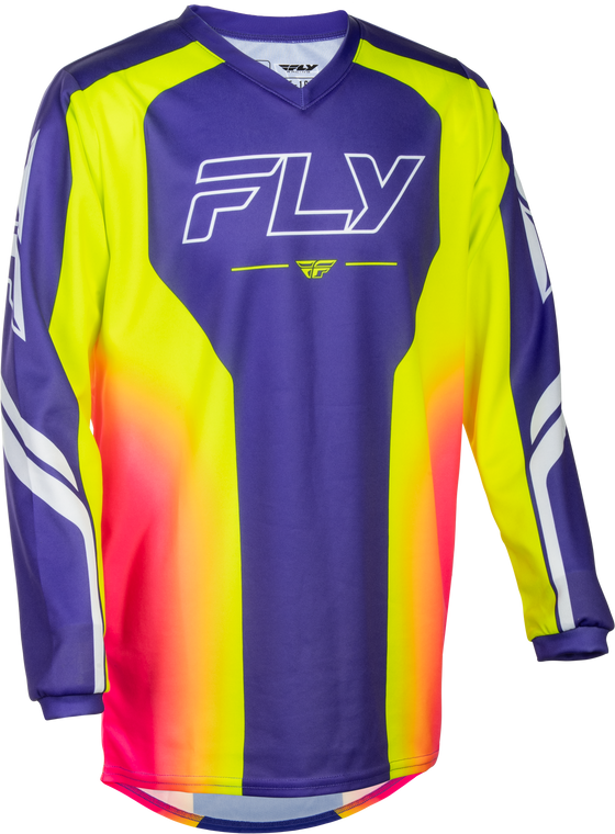 Fly Racing - Youth F-16 Raze Jersey Purple/pink/yellow Ys - 380-224YS