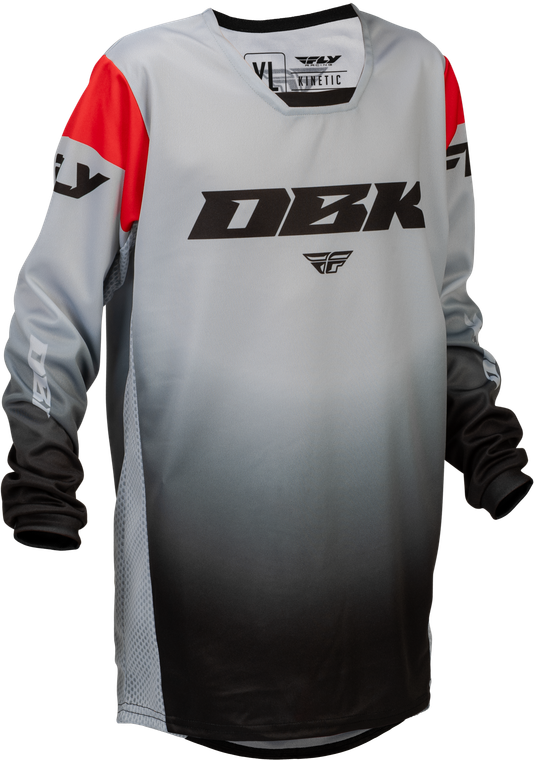 Fly Racing - Youth Kinetic Dbk Jersey Grey/black/red Ys - 379-520YS