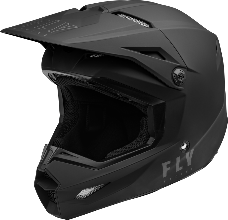 Fly Racing - Youth Kinetic Lite Helmet Solid Matte Black Yl - 73-3473YL