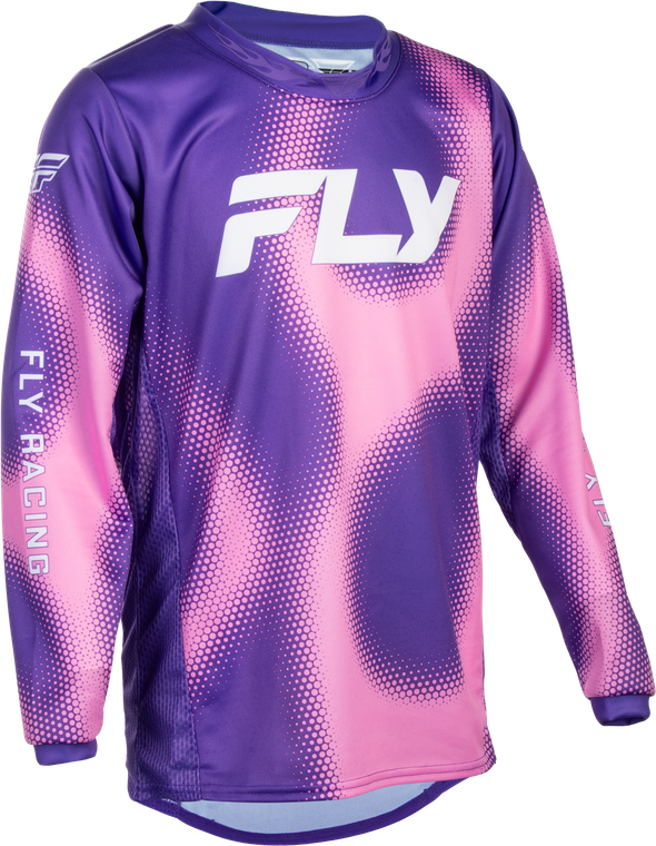 Fly Racing - Youth Kinetic Torch Jersey Purple/pink Yxl - 380-528YXL
