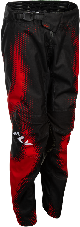 Fly Racing - Youth Kinetic Torch Pants Black/red/white Sz 18 - 380-53618