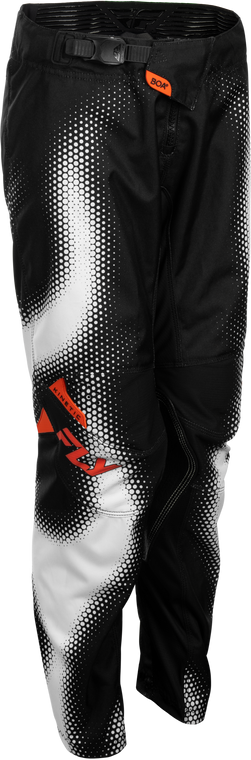 Fly Racing - Youth Kinetic Torch Pants Black/white/orange Sz 18 - 380-53518