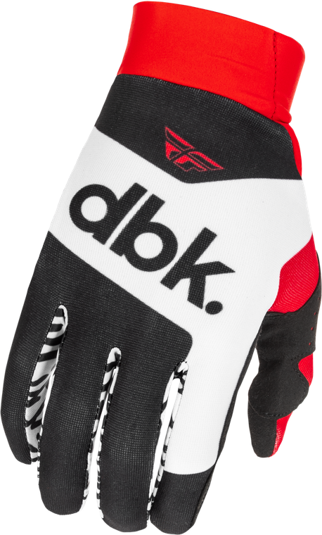 Fly Racing - Youth Pro Lite Dbk Gloves Black/white/red Yl - 379-048YL