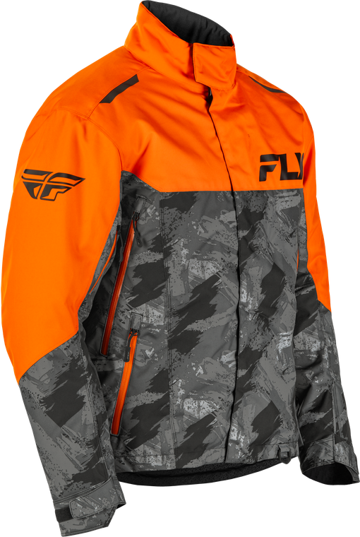 Fly Racing - Youth Snx Pro Jacket Orange/black Ym - 470-5408YM