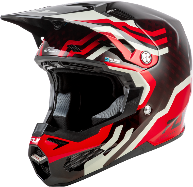 Fly Racing - Yth Formula S Carbon Byte Hlmt Red Carbon/red/grey Yl - 73-4451YL