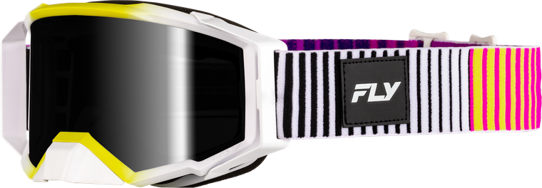 Fly Racing - Zone  Elite  Goggle  Pnk/yel/p W/dark Smoke Hydrophoc Lens - 37-5519