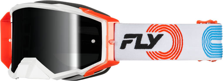 Fly Racing - Zone Elite Goggle Grey/red/blu W/ Black Mirror/smoke Lens - 37-51914