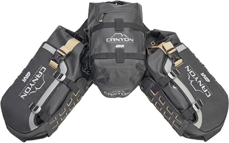 Givi - Canyon Adv Modular Base W/bags Two 16l Ea One 12l - GRT721B