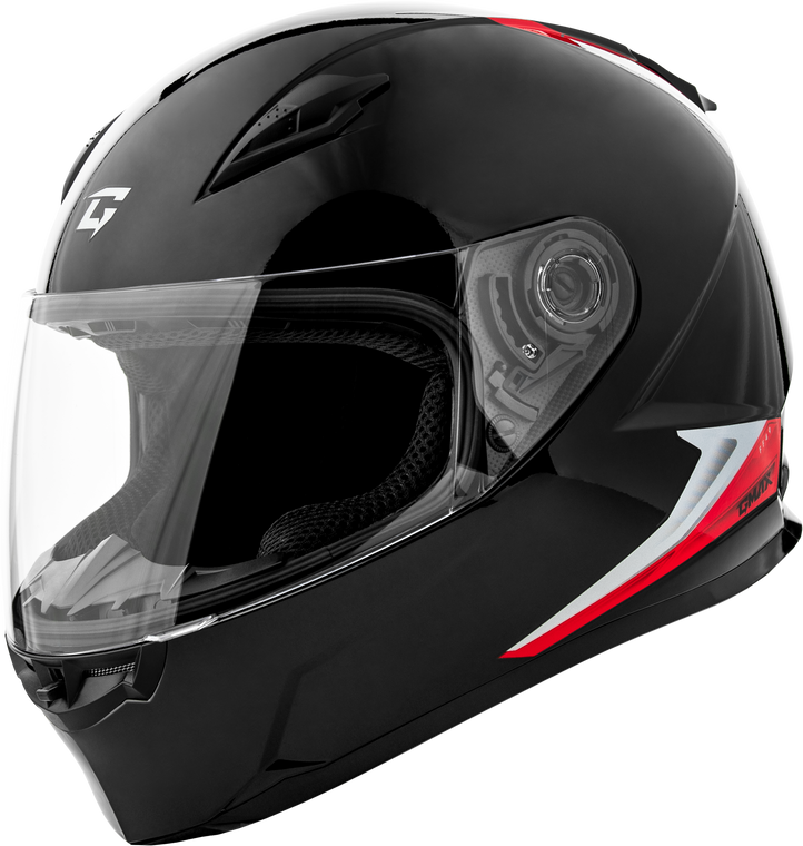 Gmax - Ff-49 Syth Helmet Black/red Md - F1498155