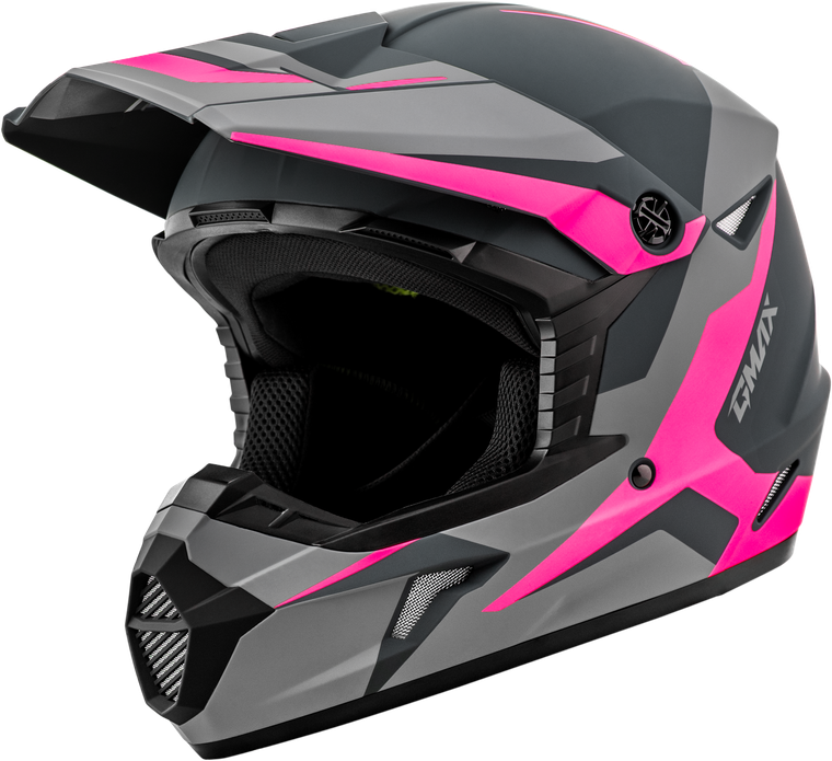Gmax - Mx-46y Cyclus Helmet Matte Grey/pink Ys - D3466340