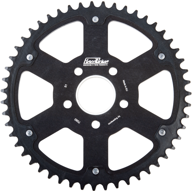 Harddrive - Carbon  Tooth Sprocket 53t Black / Black  84-22 - RST-7080_WPS:53-BLK