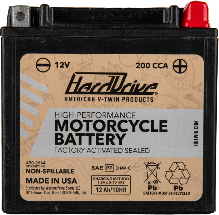 Harddrive - High Perform Battery Ytx14l Cca 200 - HRDM7RH4L