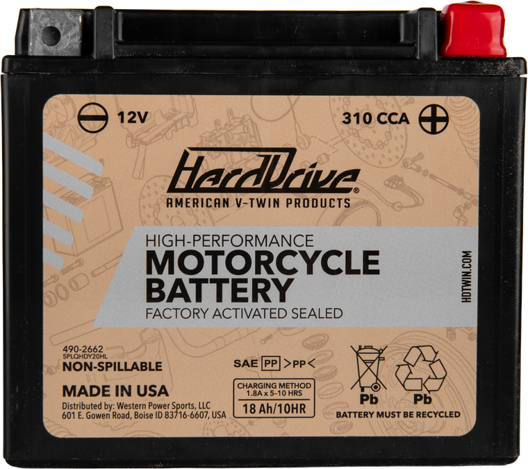 Harddrive - High Perform Battery Ytx20hl Cca 310 - HRDM720BH