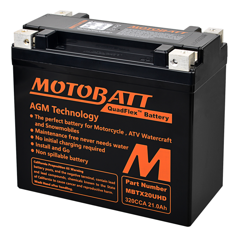 Motobatt - Battery Mbtx20u(hd) Sealed Factory Activated - MBTX20UHD