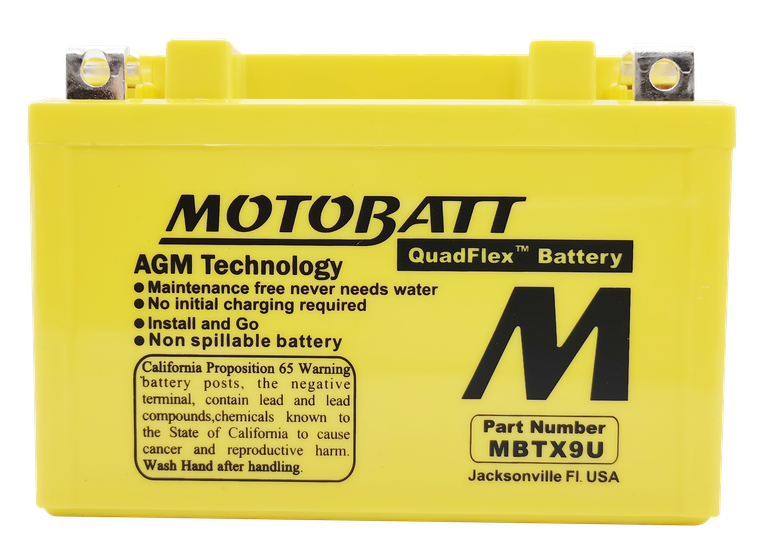 Motobatt - Battery Mbtx9u Sealed Factory Activated - MBTX9U