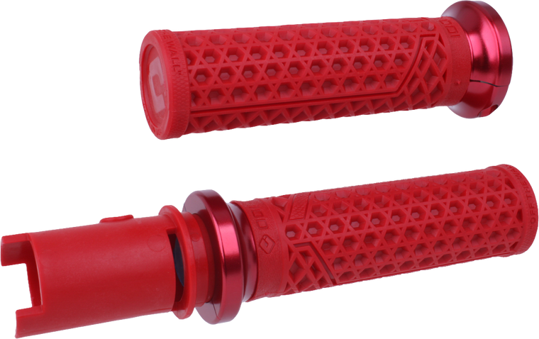 Odi - Van's Lock-on Grips Dark Red/red Cvo `23-24 - V31VHTCR-R