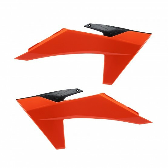 Polisport - Radiator Scoops Ktm Black/25 Orange - 8478000001