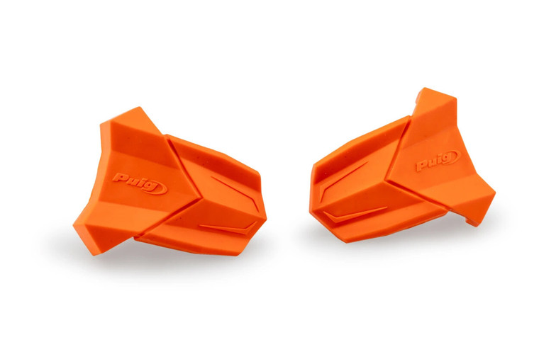 Puig - Rubber End Replacement Frame Slider R19 Pair Orange - 3148T