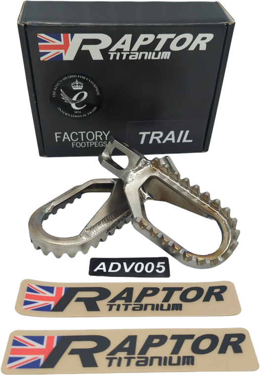 Raptor - Titanium Foot Pegs Adv Pr Bmw - ADV005