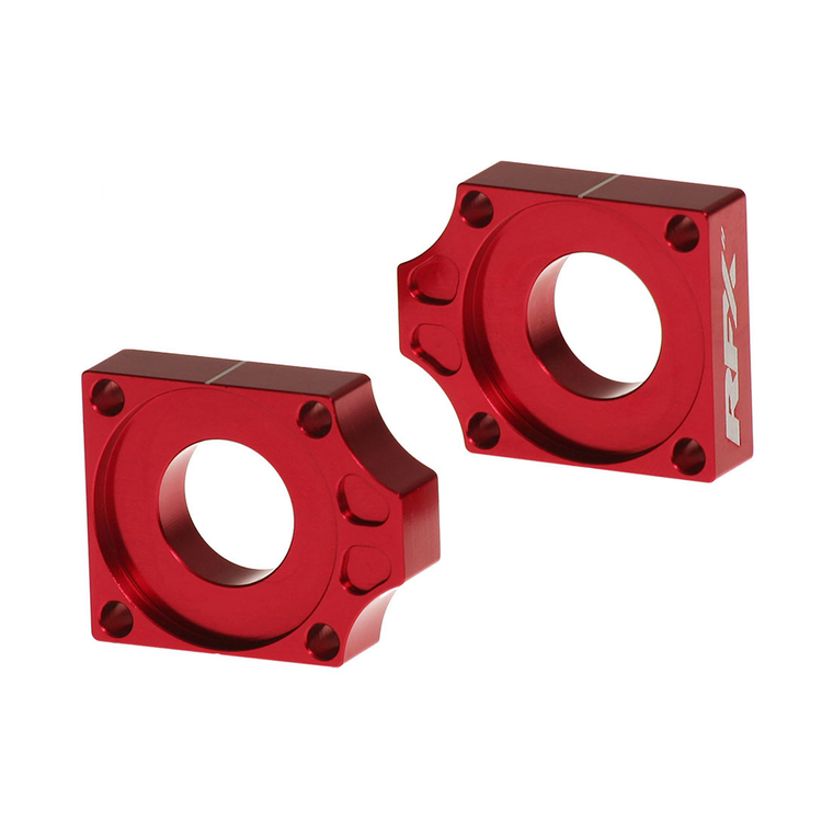 Rfx - Rear Axle Blocks Red Gas/ktm/husq - FXAB 50200 99RD