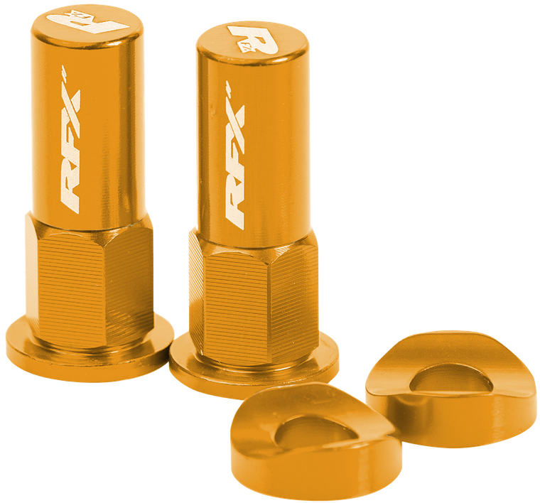 Rfx - Rim Lock Nuts & Washers 2pcs Yellow - FXRL 90000 99YL