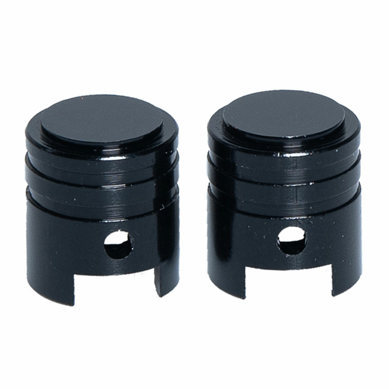 Rfx - Valve Caps 2pcs Black - FXVC 10000 00BK