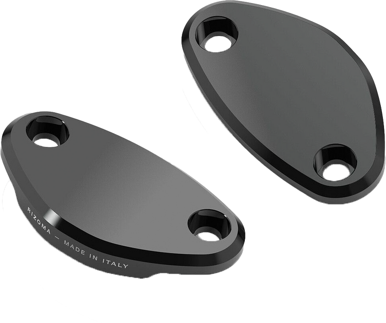 Rizoma - Mirror Block Off Plates Pair Black Kaw - BS533B