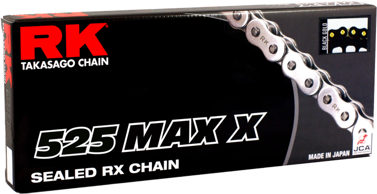 Rk Excel - 525maxx Drive Chain Black/gold 525 X 120 - 525MAXX-120-BG