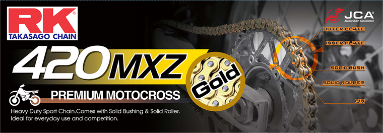 Rk Excel - Gb420mxz Drive Chain Gold 420 X 120 - GB420MXZ-120