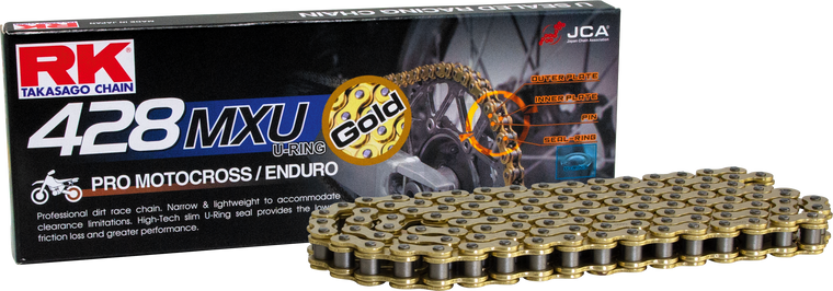 Rk Excel - Gb428mxu Drive Chain Gold 428 X 130 - GB428MXU-130