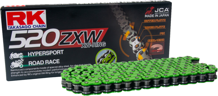Rk Excel - Mm520zxw Drive Chain Green 520 X 120 - MM520ZXW-120