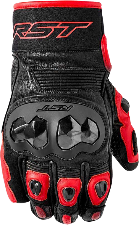 Rst - Freestyle 3 D3o Glove Black/red Leather 2xl - 103668RED-12
