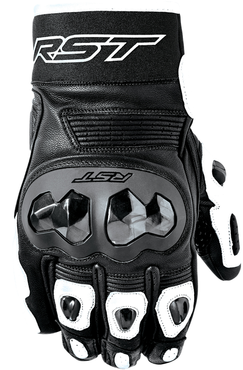 Rst - Freestyle 3 D3o Glove Black/white Leather Lg - 103668WHI-10
