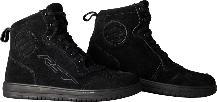 Rst - Hitop Moto Sneaker Ce Boot Black Suede  Sz 11.5 - 103052BLK-45