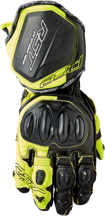 Rst - Pro Series Gp D3o Gloves Black/flo Yellow Leather Sm - 103715F.YEL-08