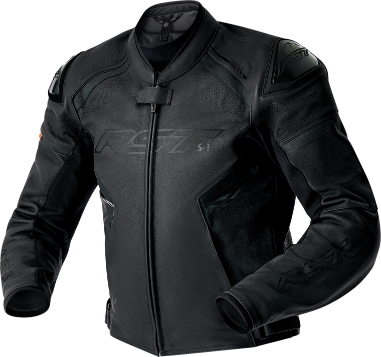 Rst - S1 D3o Leather Jacket Black Md - 103605BLK-42