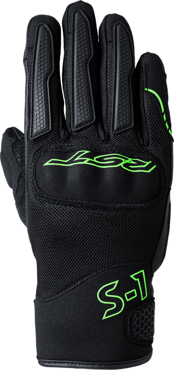 Rst - S1 Mesh Ce Glove Black/neon Green  Xl - 103182NEO-11