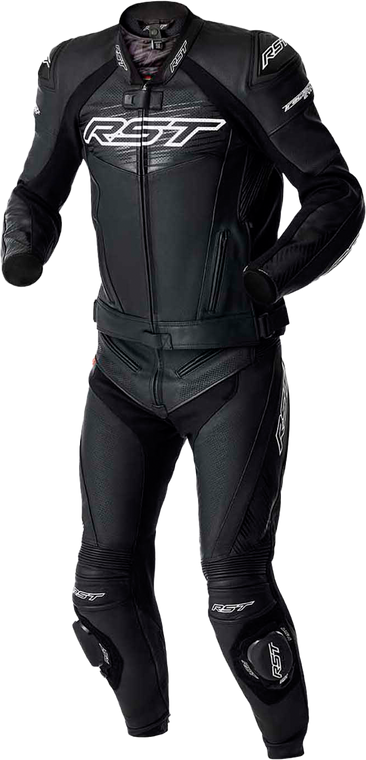Rst - Tractech Evo D3o Jacket Blk/whi Leather 3x - 103635WHI-50