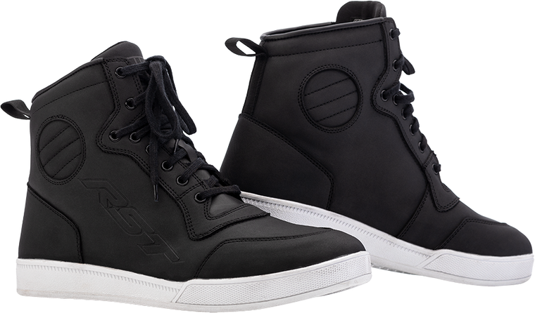 Rst - Womens Hitop Moto Ce Wp Shoe Black 5 - 103126BLK-36