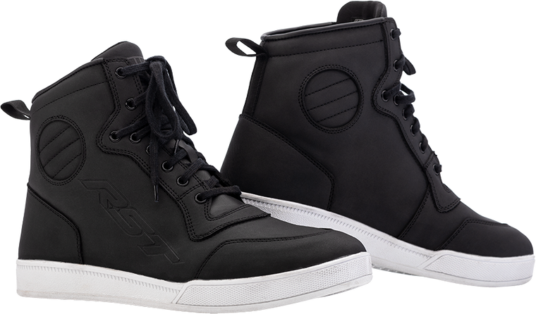 Rst - Womens Hitop Moto Ce Wp Shoe Black 8 - 103126BLK-39