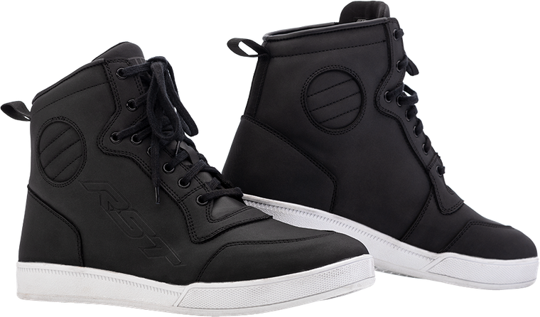 Rst - Womens Hitop Moto Ce Wp Shoe Black 9 - 103126BLK-40
