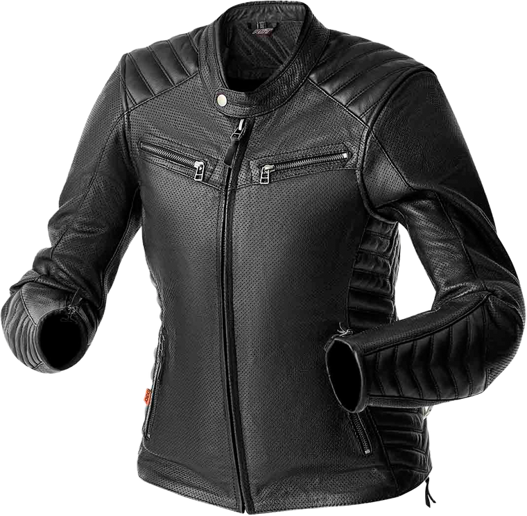 Rst - Womens Roadster Air D3o Jacket Black Leather Xs - 103644BLK-08